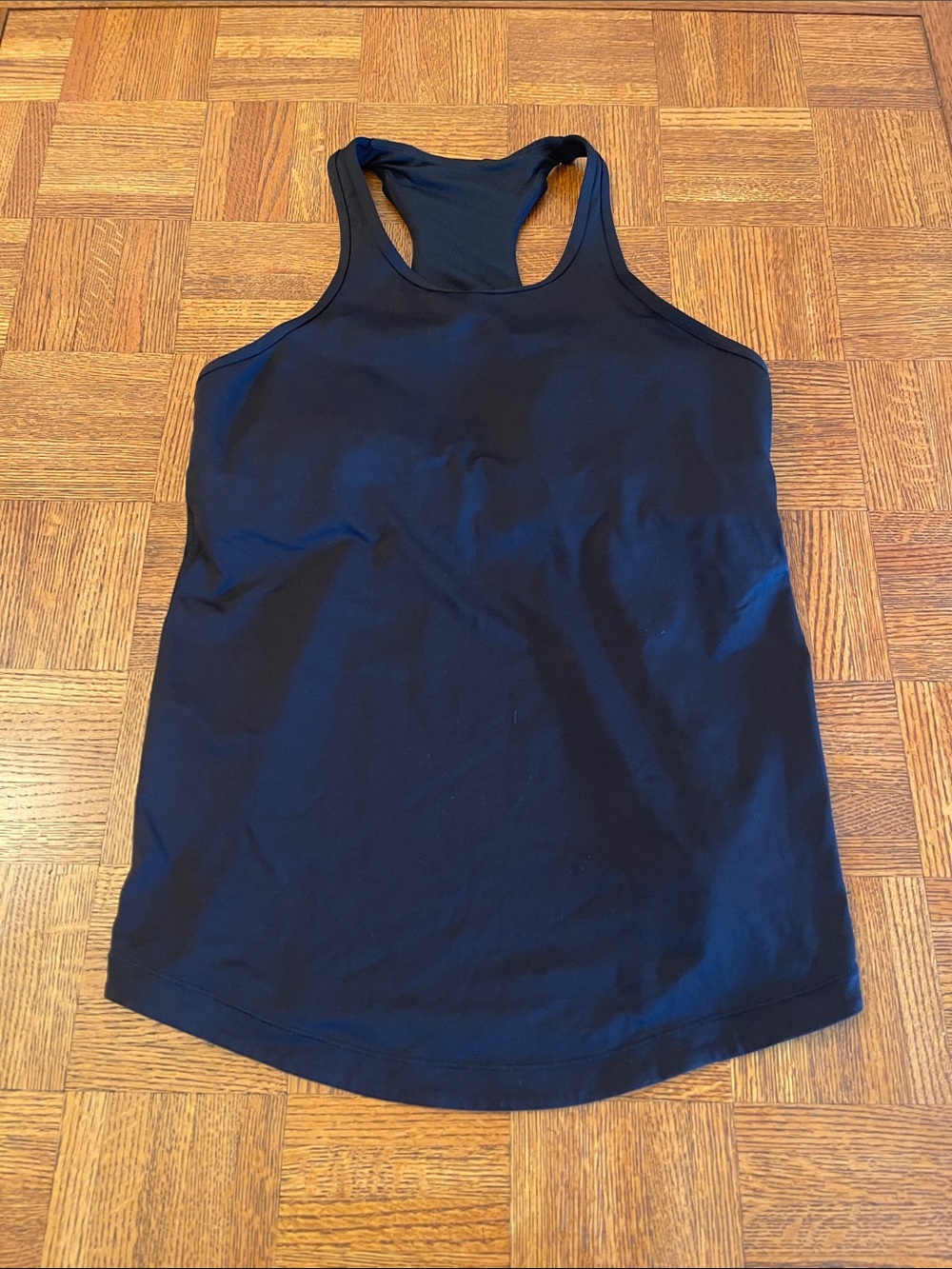 Lululemon Final Lap
Running Tank Black Luxtreme
Racerback Phone Pocket Sz 12